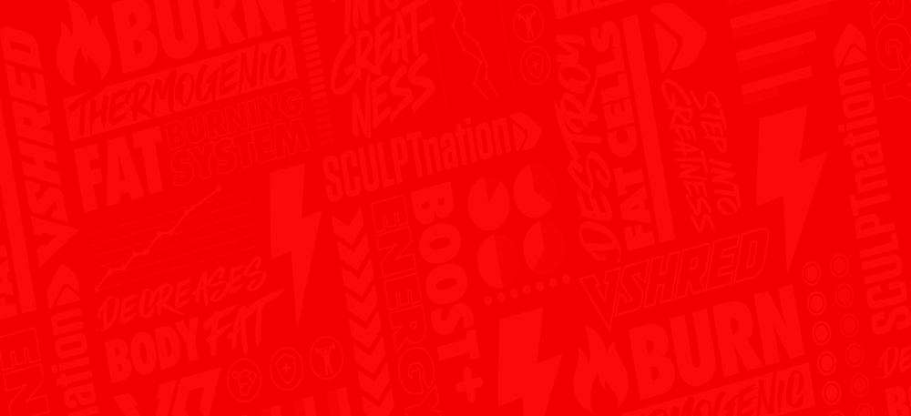 red background