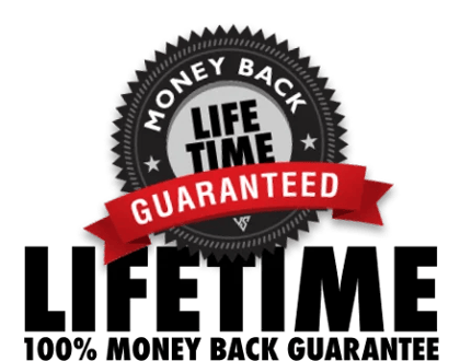 LIFETIME 100% Money Back Guarantee