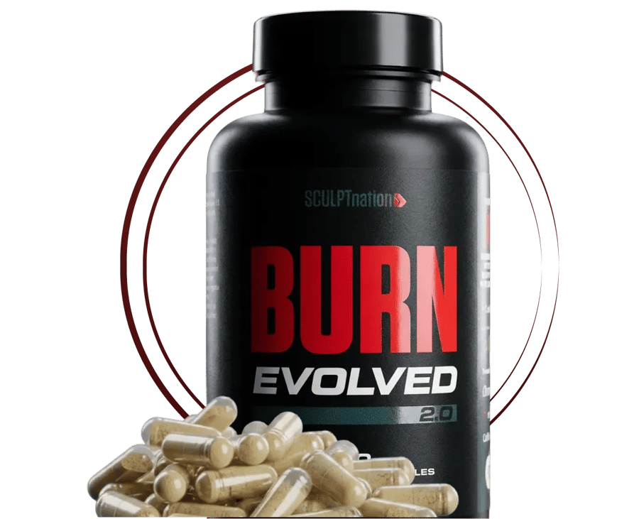 Burn Evolved 2.0 bottle with capsules